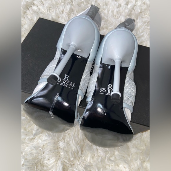 Blue Stilletto Sock Heels | GSUWOO - Picture 8 of 10